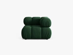 MODUL COLTAR BELLIS, VERDE SMARALD, CU TAPITERIE DIN CATIFEA BLUVEL, MICADONI