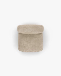 MODUL COLTAR/CANAPEA MARTINA, 120X92 CM, ADANCIME SCAUN 90 CM, BEJ DESCHIS, TAPITAT CU TAPITERIE DIN TEXTIL CATIFEA VOGUE, MICADONI - Img 4
