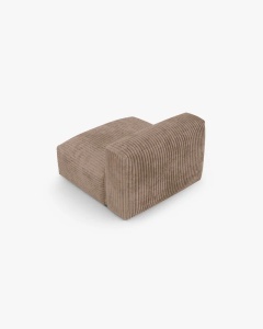 MODUL COLTAR/CANAPEA MARTINA, 120X92 CM, ADANCIME SCAUN 90 CM, GHINDA, TAPITAT CU TAPITERIE DIN TEXTIL CORDOI TILIA, MICADONI - Img 3