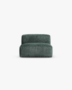 MODUL COLTAR/CANAPEA MARTINA, 120X92 CM, ADANCIME SCAUN 90 CM, VERDE MUSCHI, TAPITAT CU TAPITERIE DIN TEXTIL CATIFEA VOGUE, MICADONI