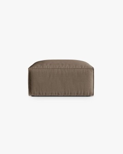 MODUL COLTAR/CANAPEA NURIA CAPPUCINO, 85X85 CM, TAPITAT CU TAPITERIE DIN TEXTIL STRUCTURAT LIBERTY, MICADONI