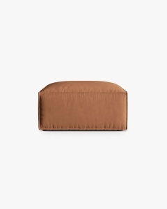 MODUL COLTAR/CANAPEA NURIA MIERE, 85X85 CM, TAPITAT CU TAPITERIE DIN TEXTIL CATIFEA PARIS, MICADONI