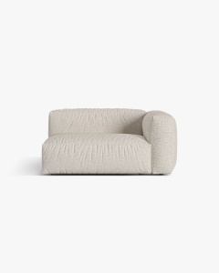 MODUL COTIERA CANAPEA/COLTAR MARTINA, 160X106 CM, PE DREAPTA, BEJ, TAPITAT CU TAPITERIE DIN TEXTIL CATIFEA VOGUE, MICADONI