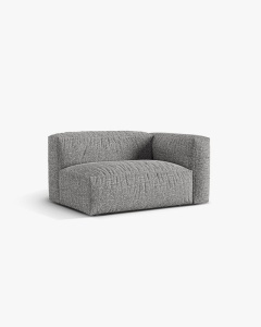 MODUL COTIERA CANAPEA/COLTAR MARTINA, 160X106 CM, PE DREAPTA, GRI GRAFIT, TAPITAT CU TAPITERIE DIN TEXTIL BOUCLE MONET, MICADONI - Img 2