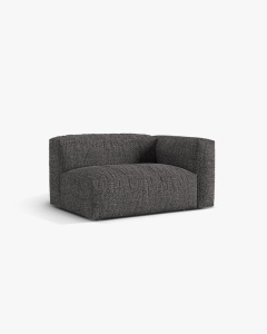 MODUL COTIERA CANAPEA/COLTAR MARTINA, 160X106 CM, PE DREAPTA, GRI ANTRACIT, TAPITAT CU TAPITERIE DIN TEXTIL BOUCLE MONET, MICADONI - Img 2