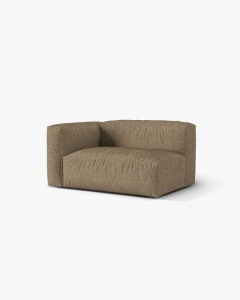 MODUL COTIERA CANAPEA/COLTAR MARTINA, 160X106 CM, PE STANGA, CAPPUCCINO, TAPITAT CU TAPITERIE DIN TEXTIL BOUCLE MONET, MICADONI - Img 2