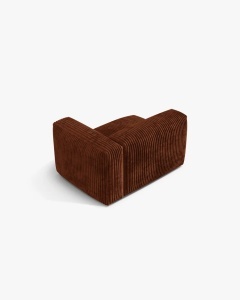 MODUL LATERAL PENTRU CANAPEA MARTINA, PE DREAPTA, CARAMIZIU, TAPITAT CU TAPITERIE DIN TEXTIL CORDOI TILIA, MICADONI - Img 3