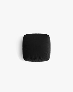 MODUL POUF CANAPEA/COLTAR MARTINA, 108X108 CM, NEGRU, TAPITAT CU TAPITERIE DIN TEXTIL STRUCTURAT BOSTON, MICADONI - Img 3
