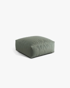 MODUL POUF CANAPEA/COLTAR MARTINA, 108X108 CM, VERDE MUSCHI, TAPITAT CU TAPITERIE DIN TEXTIL STRUCTURAT BOSTON, MICADONI - Img 2