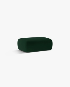 MODUL POUF KATE, VERDE SMARALD, 60X99 CM, TAPITAT CU TAPITERIE DIN TEXTIL CATIFEA SALVADOR, MICADONI - Img 2