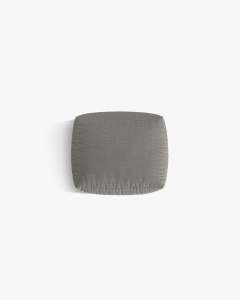 MODUL POUF PENTRU COLTAR CHRIS, 85X100, GRI CALD, CU TAPITERIE DIN TEXTIL STRUCTURAT LINS, MICADONI - Img 3