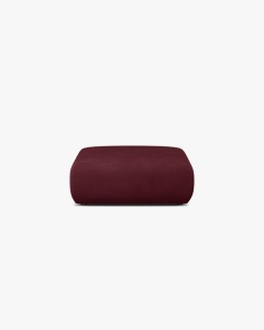 MODUL PUF CANAPEA MOLINO, 75X75, BORDO, CU TAPITERIE DIN TEXTIL CHENILLE REBEL, MICADONI