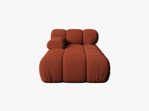 MODUL SEZLONG COLTAR BELLIS, PE STANGA, CARAMIZIU, CU TAPITERIE DIN TEXTIL 3D SONIC, MICADONI