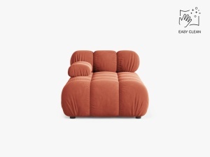 MODUL SEZLONG COLTAR BELLIS, PE STANGA, CORAI, CU TAPITERIE DIN CATIFEA VENUS, MICADONI