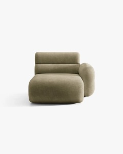 MODUL SEZLONG COLTAR NEO, PE DREAPTA, VERDE MASLINIU DESCHIS, 110X165 CM, TAPITAT CU TAPITERIE DIN TEXTIL CHENILLE GOLD, MICADONI