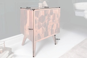 NOPTIERA/ DULAP, MYSTIC 40CM, LEMN SALCAM, STIL RETRO - Img 6