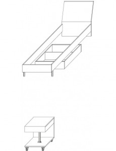 NOPTIERA PENTRU CAMERA COPII RAJ1 KM ALB DESIGN MODERN - Img 2