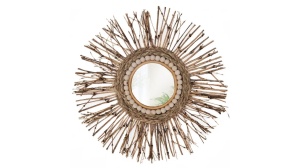 OGLINDA BAIE REA BOHO 322091, 45CM, NATURAL, DIN STICLA, CALITATE SUPERIOARA