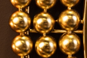 OGLINDA DE PERETE, PEARLS, 75CM, OGLINDA SI METAL, AURIU, ARTIM GROUP SELECTION - Img 3
