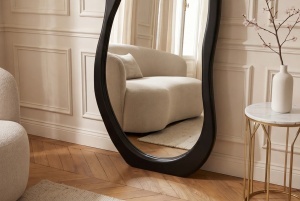 OGLINDA DE PERETE VERTICALA, ORGANIC 180CM, REALIZATA DIN MDF, CULOARE NEAGRA, ARTIM GROUP - Img 3