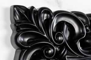 OGLINDA DEOSEBITA, VENICE 180CM, DE CULOARE NEAGRA, COD 42332, STIL CLASIC BAROC - Img 2