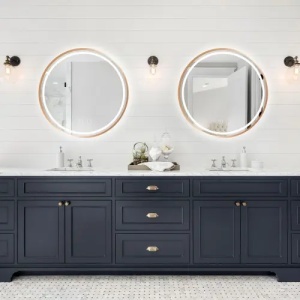 OGLINDA PENTRU BAIE, CU LED 100cm MMJ BRUSH COPPER, CALITATE SUPERIOARA - Img 6