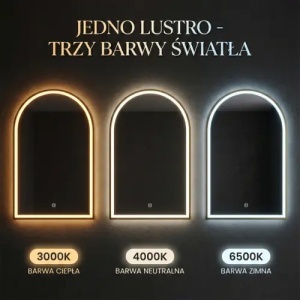 OGLINDA PENTRU BAIE, CU LED 60x100cm DART GOLD, CALITATE SUPERIOARA - Img 5