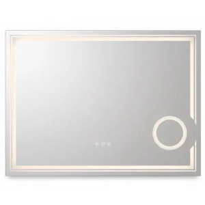 OGLINDA PENTRU BAIE, CU LED 80x60cm HAVEN, CU PANOU TACTIL - Img 5