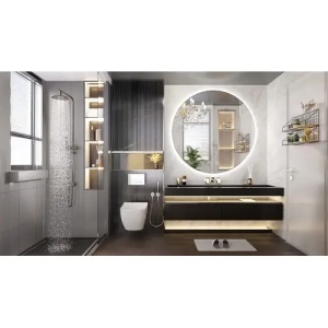 OGLINDA PENTRU BAIE, CU LED 90cm HZJ090, CALITATE SUPERIOARA - Img 6