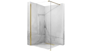 PARAVAN DE DUS REA AERO N, 80CM, AURIU, DIN STICLA, CALITATE SUPERIOARA - Img 1