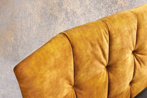 PAT BOUTIQUE 180X200CM, CATIFEA FINA, MICROFIBRA GALBENA, COD 41667, MODEL DEOSEBIT - Img 4