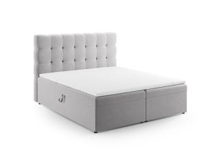PAT BOXSPRING 160X200CM, CU LADA DEPOZITARE, DIN CATIFEA, DIVERSE NUANTE, ARTIM GROUP SELECTION - Img 1