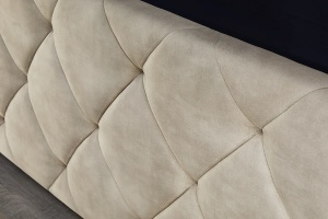 PAT CU SPATIU DE DEPOZITARE, ELYSIUM 180X 200CM, MATERIAL TEXTIL FOARTE FIN(CATIFEA), CULOARE SAMPANIE, ARTIM GROUP SELECTION - Img 6