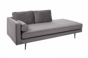 PAT DE ZI, DIVAN, 196CM, CATIFEA GRI, DESIGN RETRO, ARTIM GROUP SELECTION - Img 6