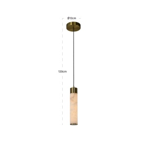 PENDUL AURALITH, 214470, CONFECTIONAT DIN METAL SI STICLA DE ALABASTRU, ALB, STIL MODERN - Img 3