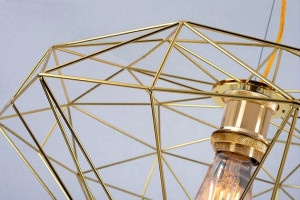 PENDUL DIAMOND APP562-1CP, 125x40 cm, AURIU DESCHIS, DIN METAL DE INALTA CALITATE, STIL MODERN, TU - Img 4