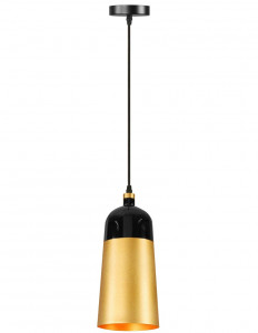 PENDUL FOX GOLD, 25x123 cm, NEGRU SI AURIU, DIN ALUMINIU DE INALTA CALITATE, STIL MODERN, TU - Img 1