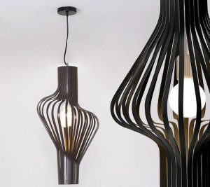PENDUL GEOMETRIC BLACK APP484-1CP, 28X53.5 cm, NEGRU SI MARO, DIN METAL, STIL MODERN, TU - Img 4