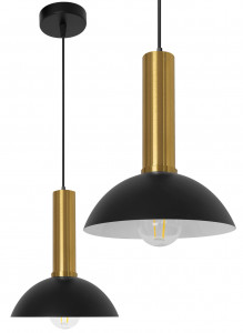 PENDUL GREEN OSTI C. BLACK AND GOLD, 30x100 cm, NEGRU SI AURIU, DIN ALUMINIU, STIL MODERN, TU - Img 1