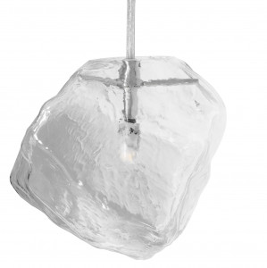 PENDUL ICE APP319-1CP, 14x15x90 cm, ARGINTIU/TRANSPARENT, DIN STICLA SI METAL, STIL MODERN, TU - Img 3