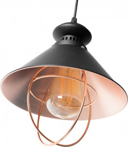 PENDUL LINZ WHITE LAMP, 22x22 cm, ALB SI ROZ, DIN ALUMINIU, STIL MODERN, TU - Img 3