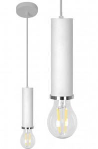 PENDUL OSTI A WHITE / GOLD APP106-1CP, 5x100 cm, ALB, DIN ALUMINIU, STIL MODERN, TU