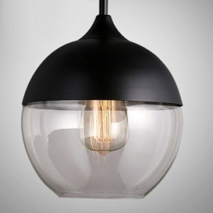PENDUL ZENIT A BLACK APP018-1CP, 20x20/100 cm, NEGRU, DIN STICLA DE INALTA CALITATE, METAL SI PLASTIC, STIL MODERN, TU - Img 2