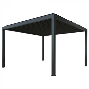 PERGOLE DE TERASA LUX 3X4M, ANTRACIT, CU LED, ACOPERIS ELECTRIC - Img 4