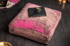 PERNA DE PODEA 70CM, MODERN ART, COD 41266, TEXTIL DE CULOARE ROSU/ROZ - Img 3