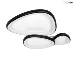 PLAFONIERA AREA 3, NEAGRA, CONFECTIONATA DIN METAL, POLIPROPILENA SI ACRIL, STIL MODERN - Img 2