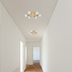 Plafoniera cu 6 brate Metal Auriu APP712-6C - Img 4