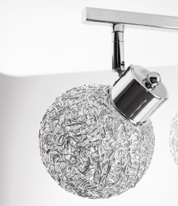 PLAFONIERA GLAMOR CHROME APP672-3C, 36X22 cm, CROM SI ARGINTIU, DIN METAL CROMAT, STIL MODERN, TU - Img 5