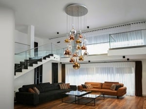 PLAFONIERA/LUSTRA CHARLIZE 16 BECURI, 75CM, REALIZATA DIN METAL SI STCILA, FINISAJ DIVERSE CULORI, STIL MODERN