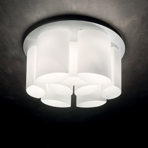 PLAFONIERA MODERNA, ALMOND PL9, ALB, IDEAL LUX